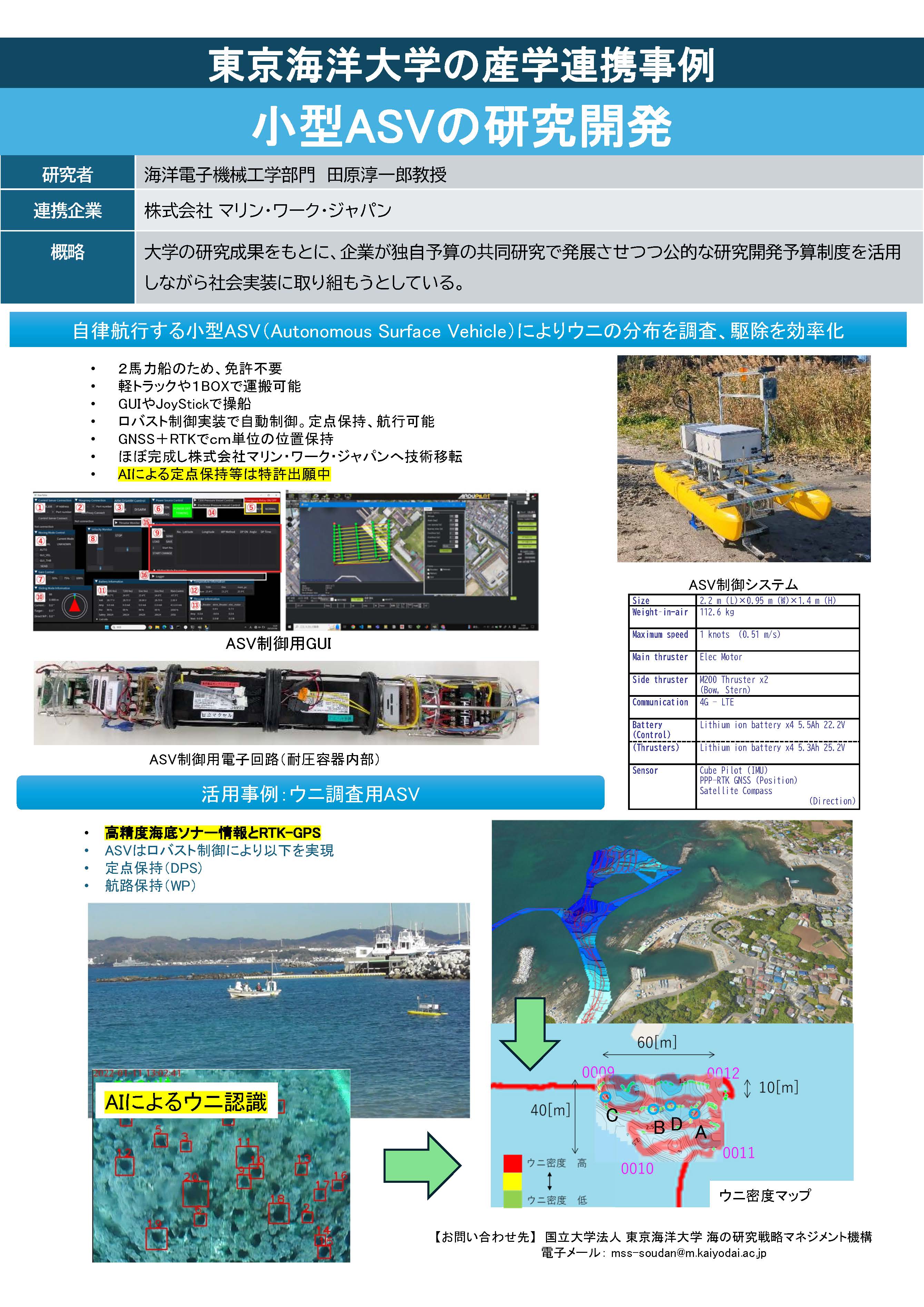 小型ASVの研究開発